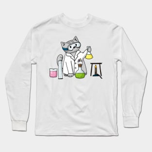 Scientist Cat Long Sleeve T-Shirt